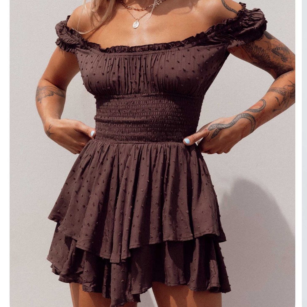 The Love Galore Romper Brown